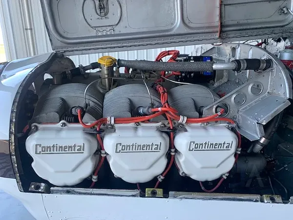 Continental IO-470-C under the cowl